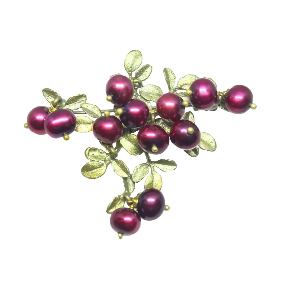 Cranberry brooch