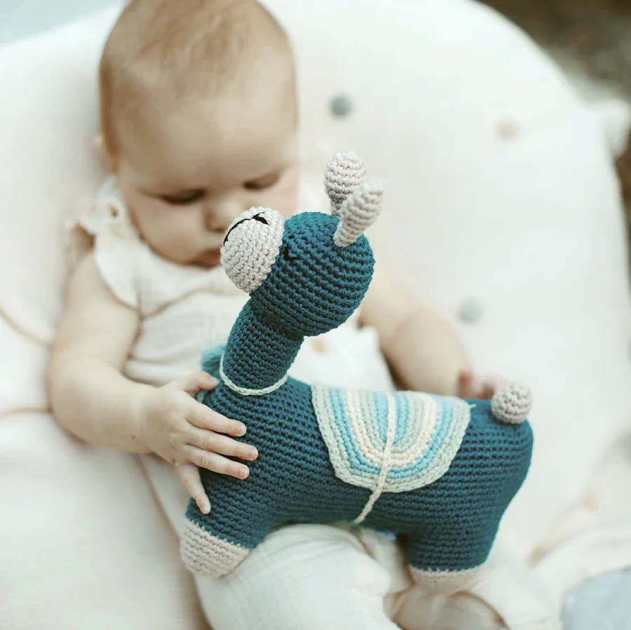 Blue Llama Plush Toy