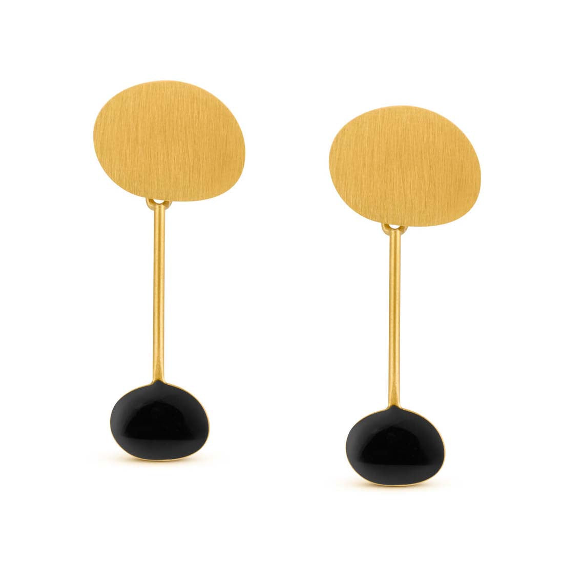 Miró Black Chiffres Earrings
