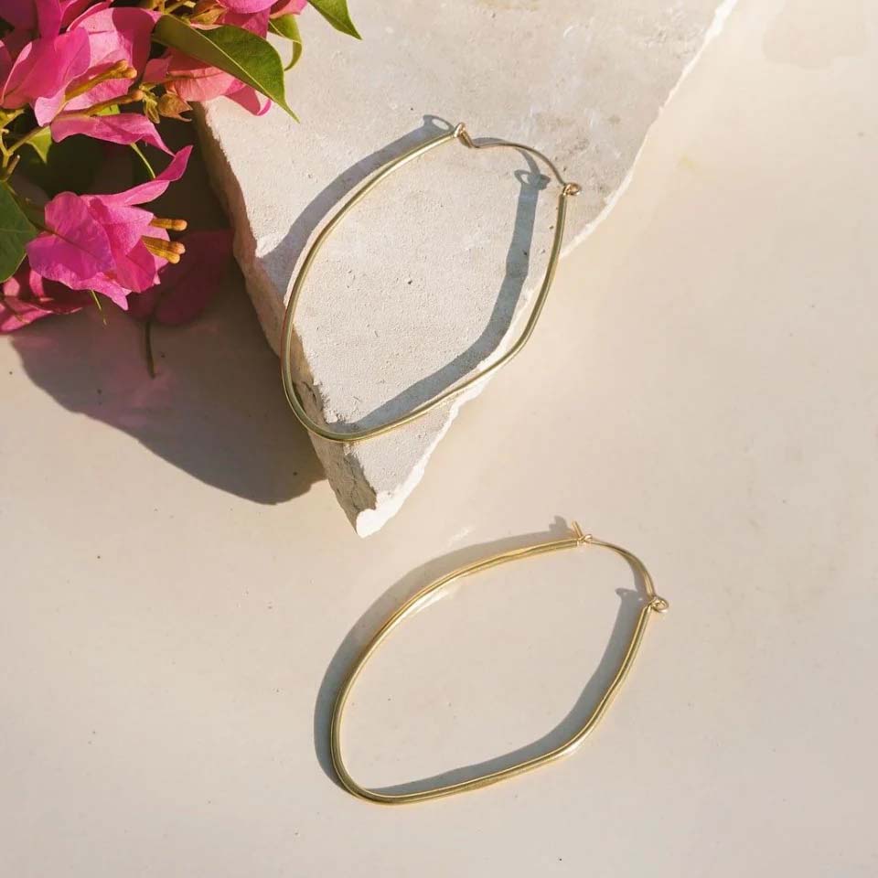 Mango Brass Hoops