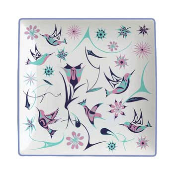 Hummingbirds Appetizer Plate Set