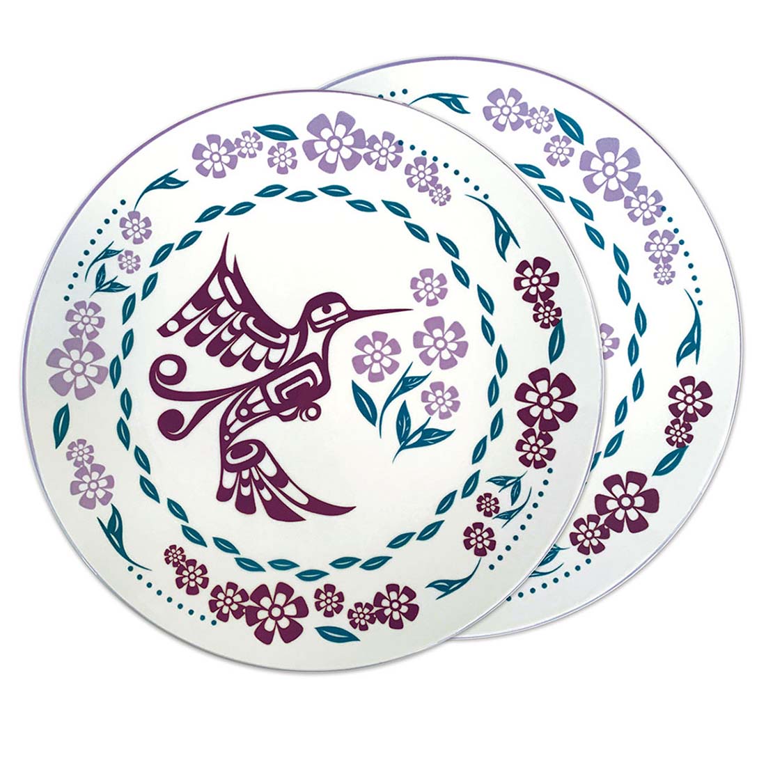 Hummingbird Porcelain Dinner Plate Set