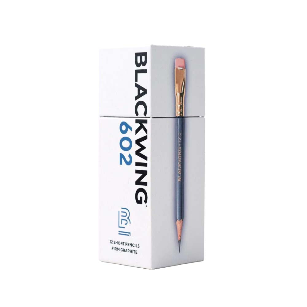Blackwing 602 pencil with packaging on a white background