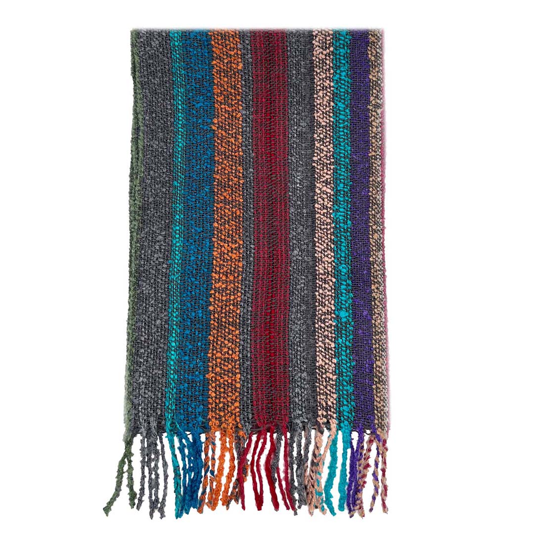 Eucalyptus Boucle Fringe Alpaca Scarf