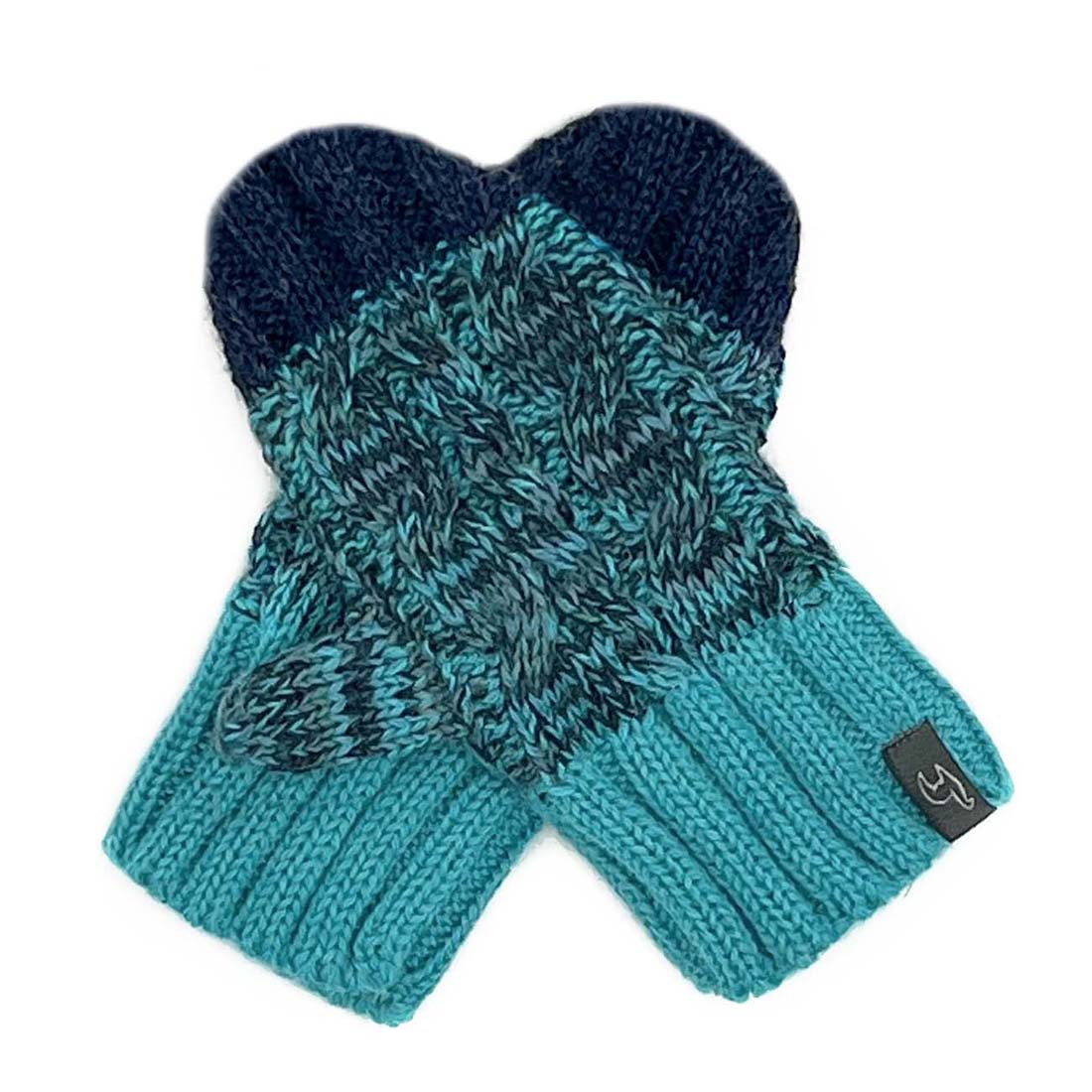 Blueberry Twist Kid&#39;s Alpaca Mittens