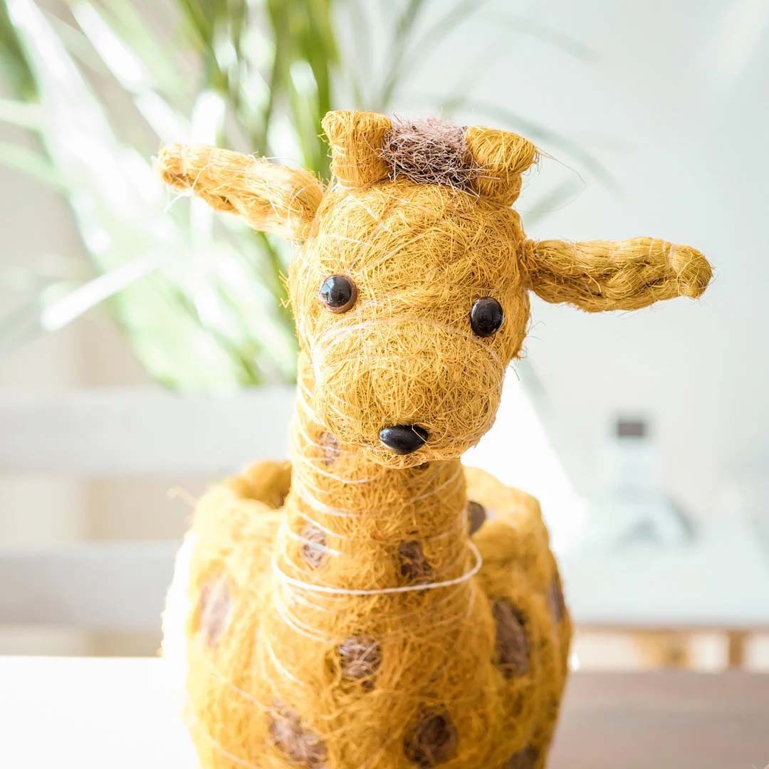 Giraffe Coco Coir Planter