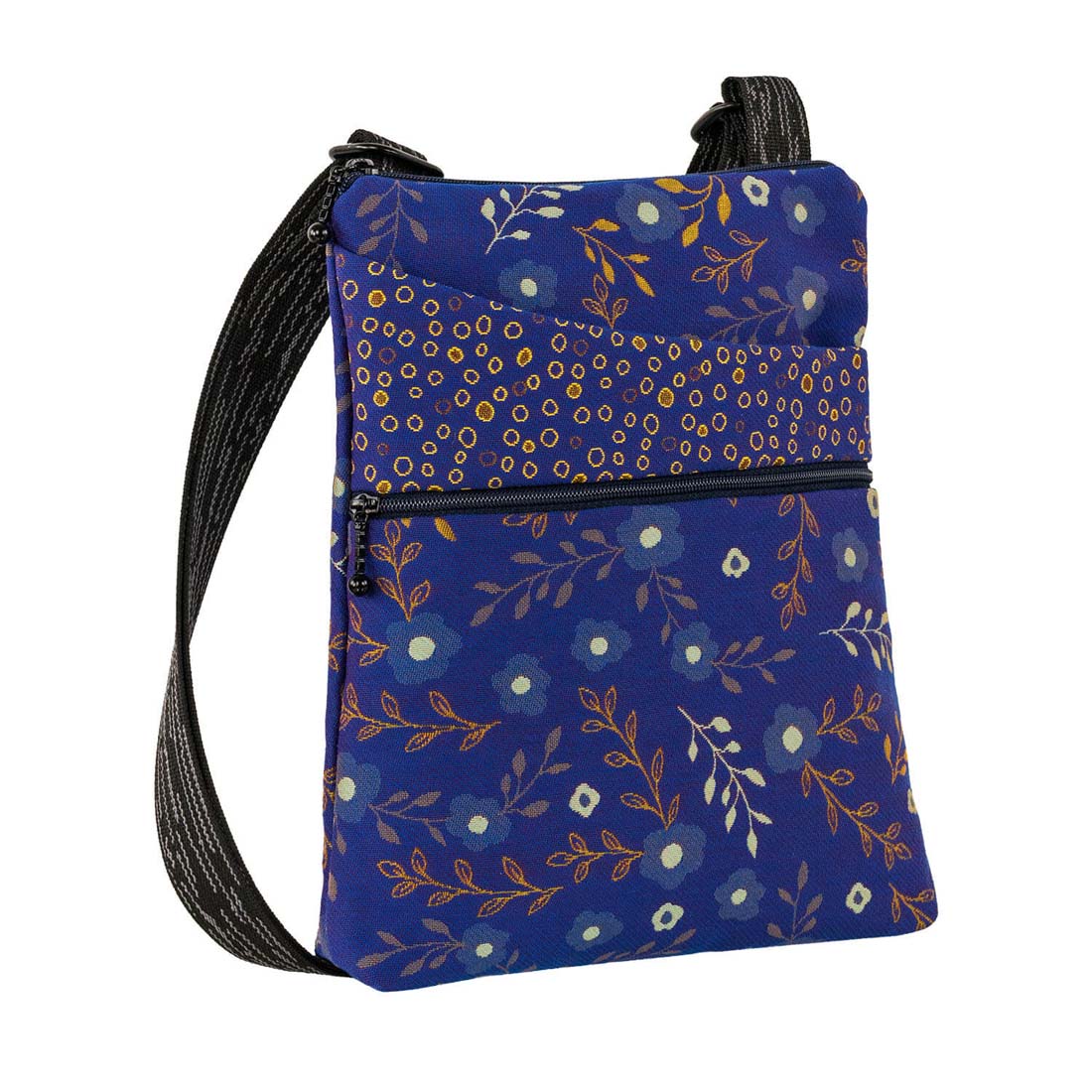 Cobalt Floral Pocket Bag