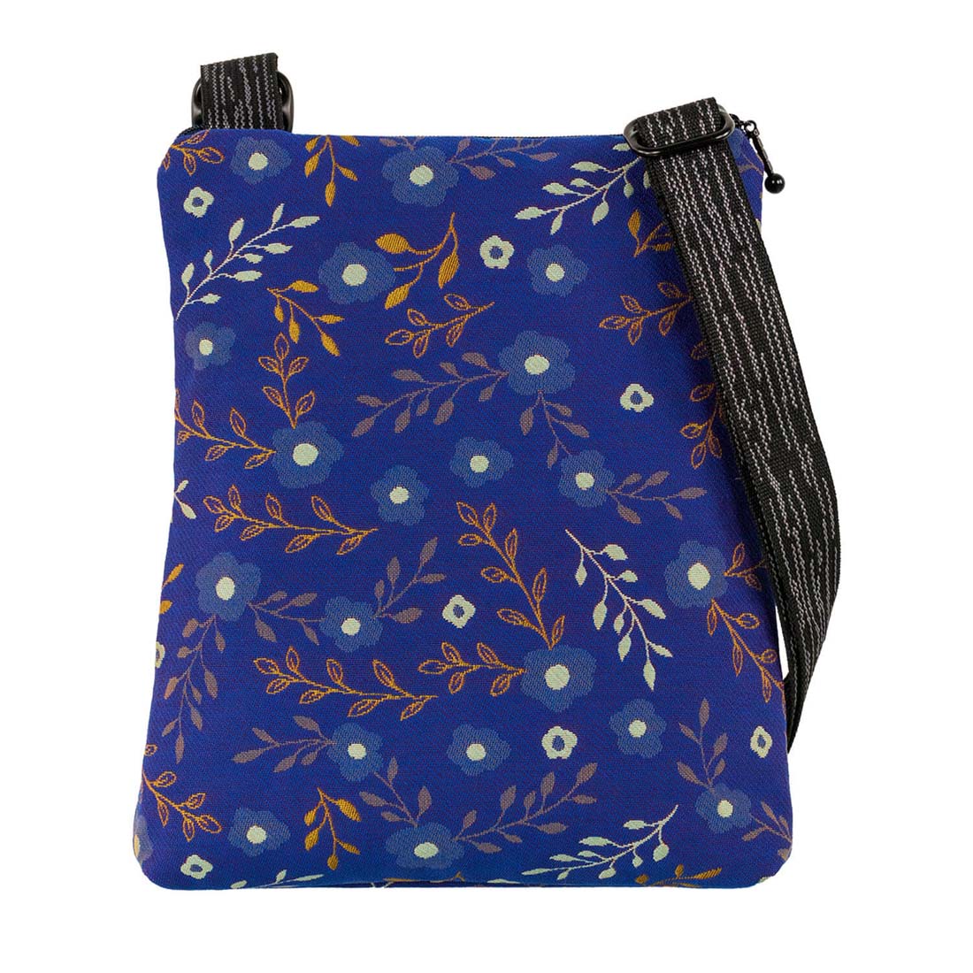 Cobalt Floral Pocket Bag