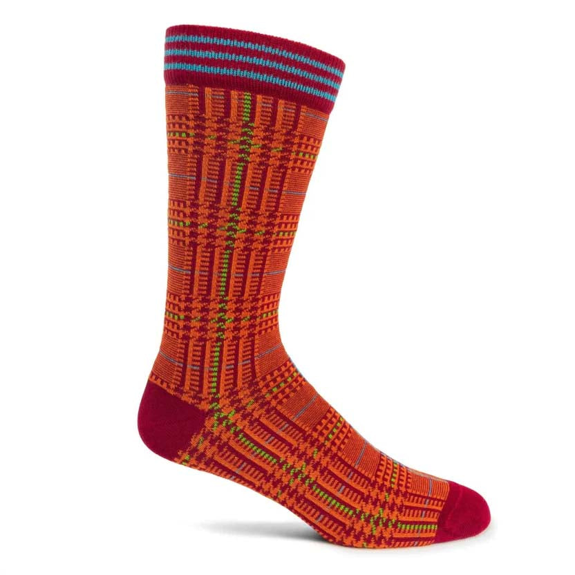 Red Prince Plaid Men&#39;s Socks