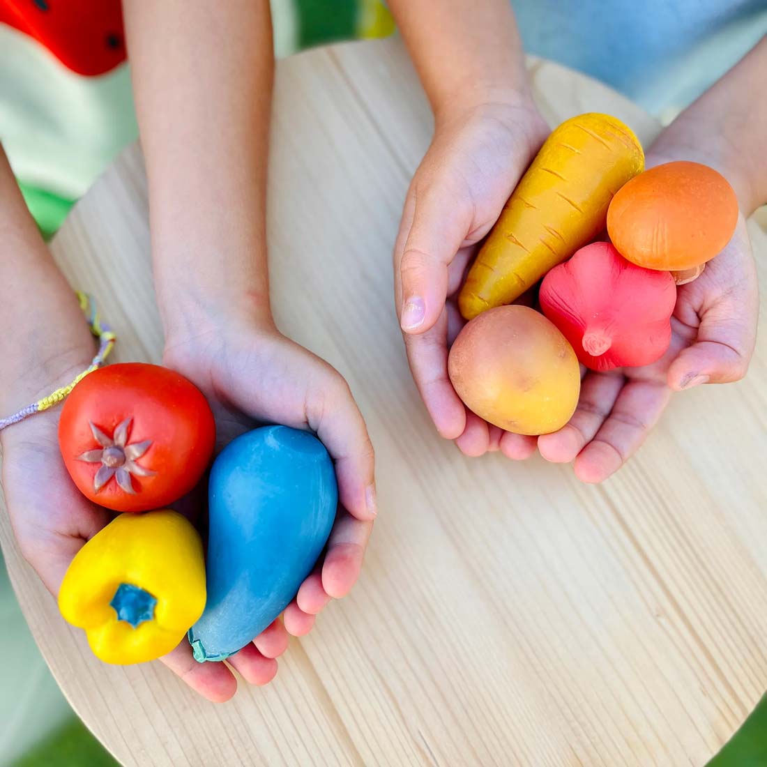 Vibrant Veggies Tubbles Sensory Stones