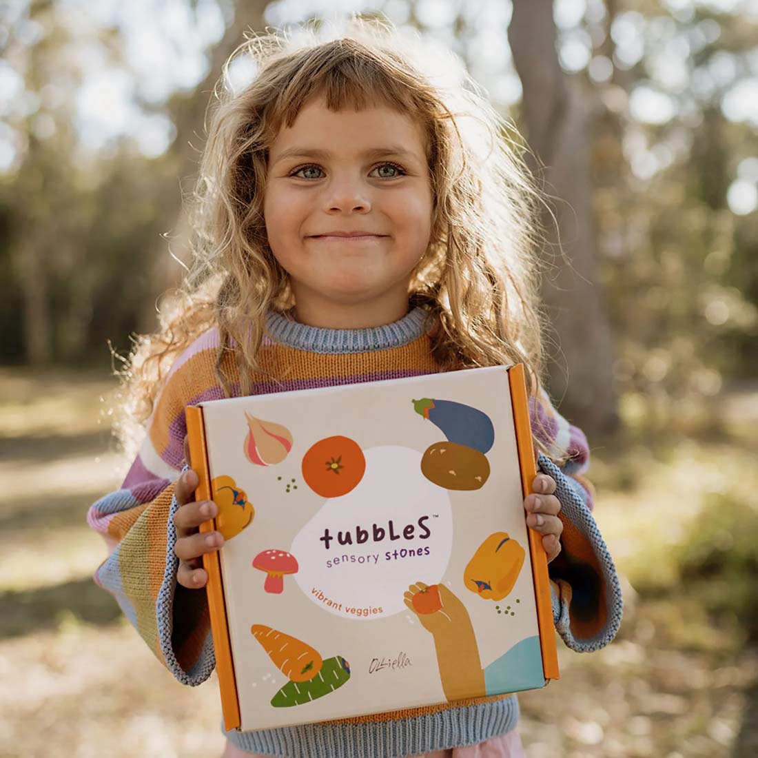 Vibrant Veggies Tubbles Sensory Stones