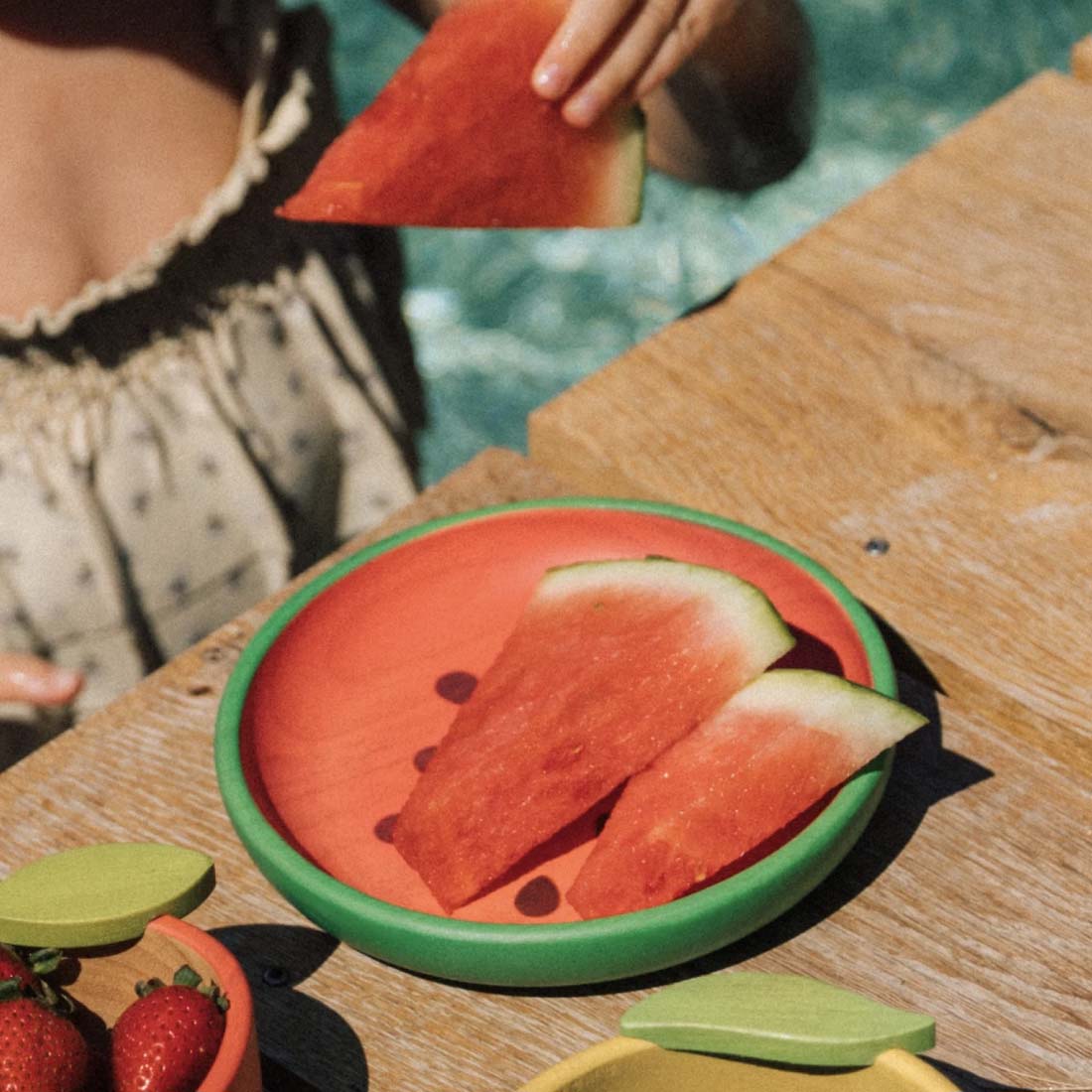 Wally The Watermelon Plate & Spoon Set