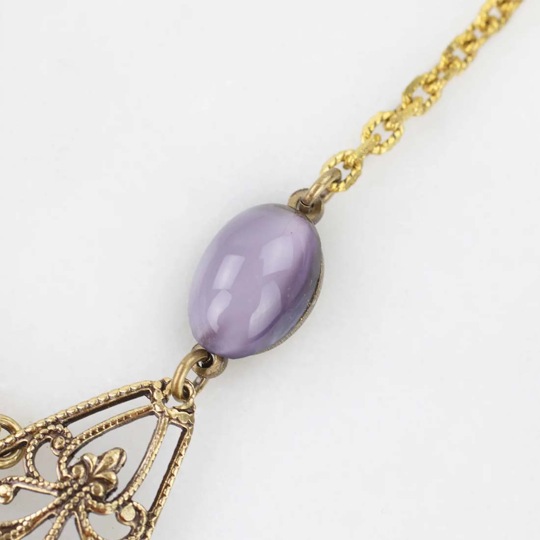 Ione Violet Agate Necklace