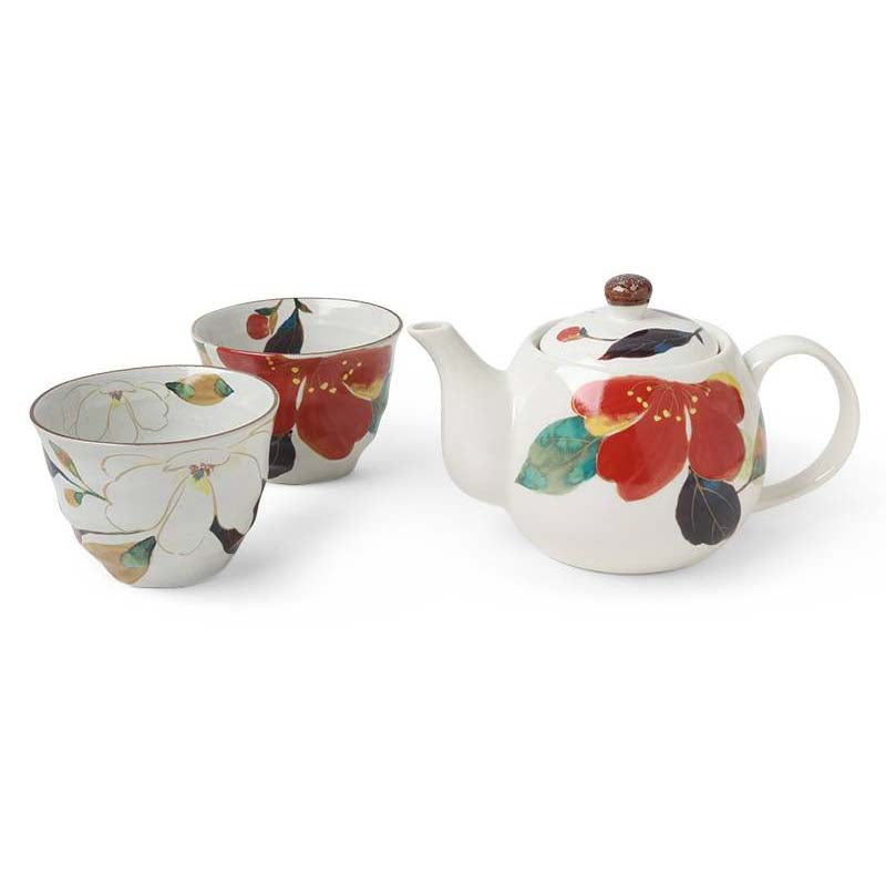 Fall Flowers Tea Set