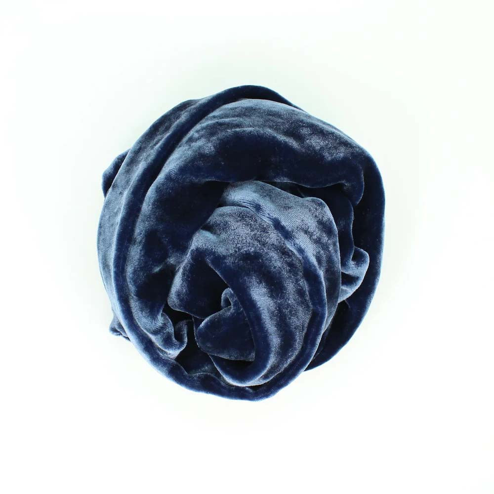 Dark Navy Blue Solid Color Scarf