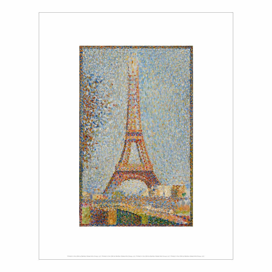 Georges Seurat Eiffel Tower Print