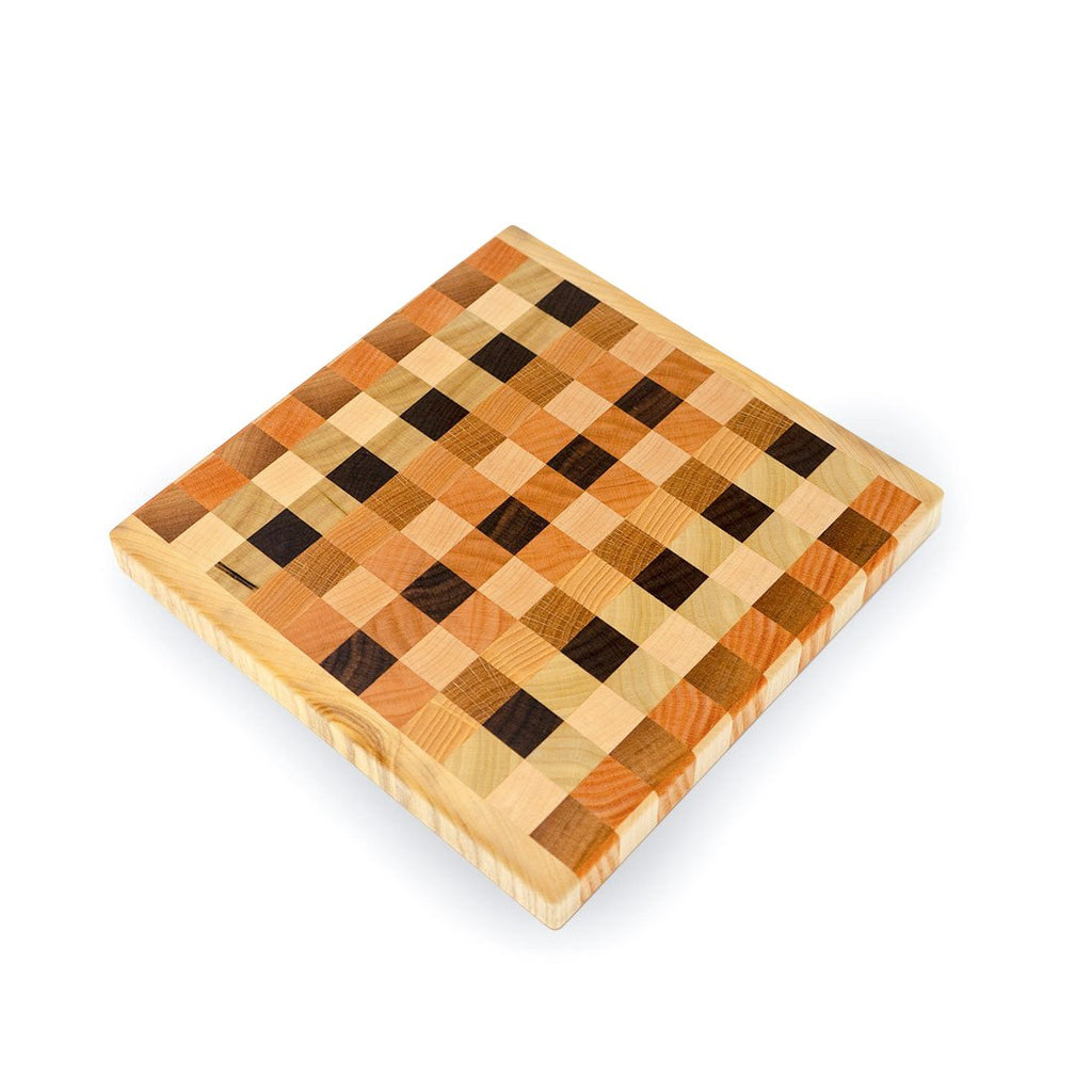 Endgrain Square Cutting Board - de Young & Legion of Honor Museum Stores