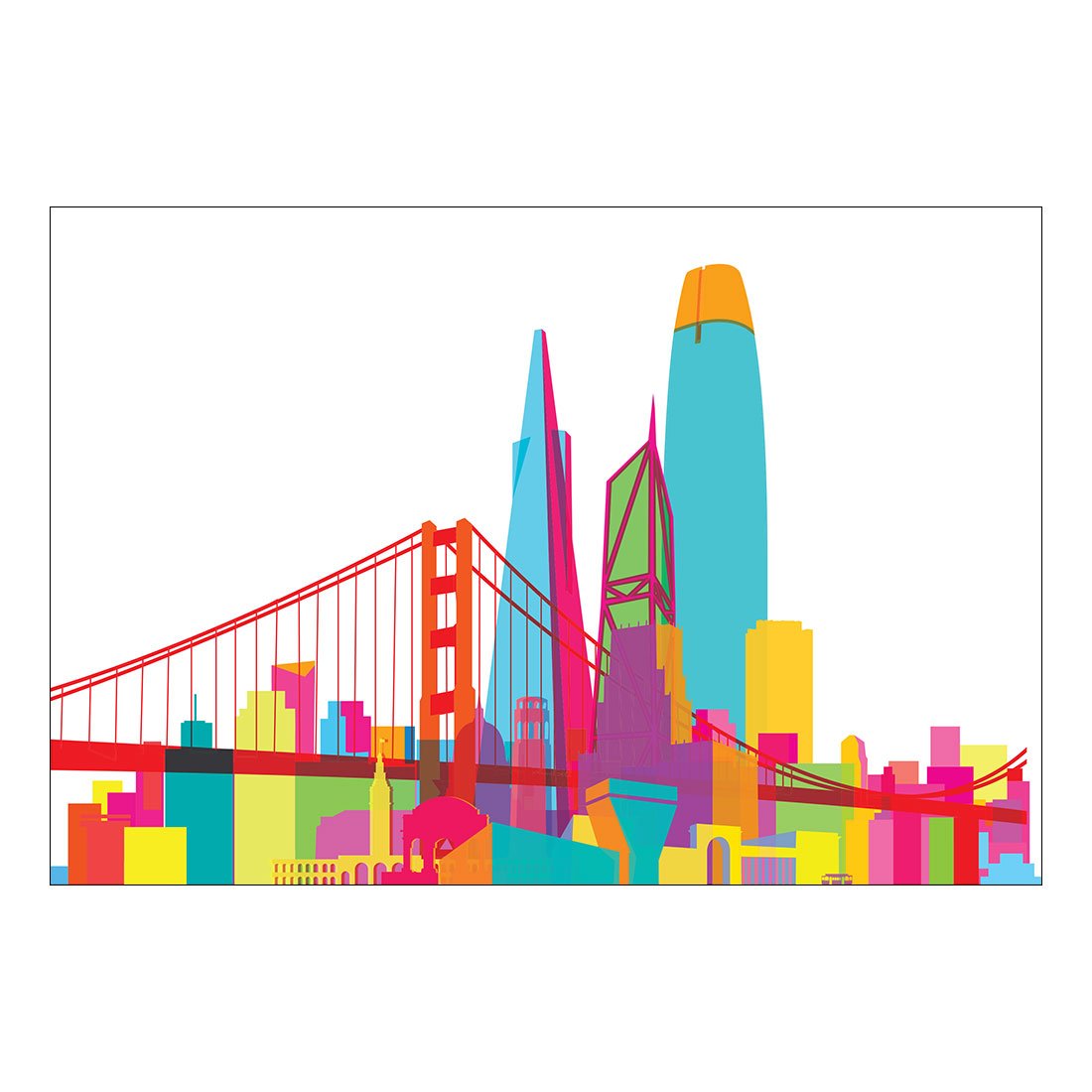San Francisco Skyline Postcard