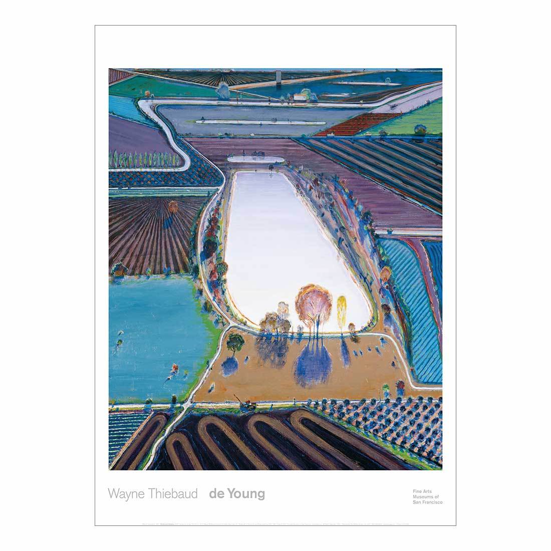 Wayne Thiebaud Ponds and Streams Poster