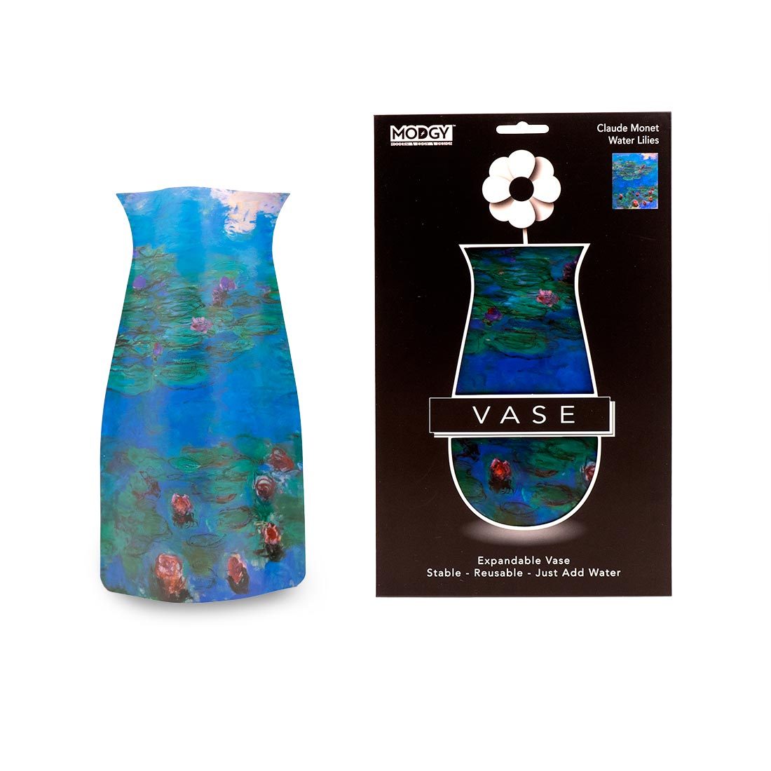 Monet Water Lilies Expandable Vase