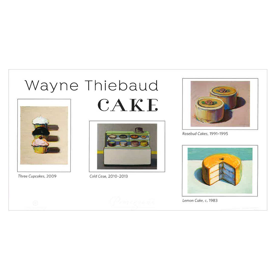 Wayne Thiebaud Cake Boxed Notes