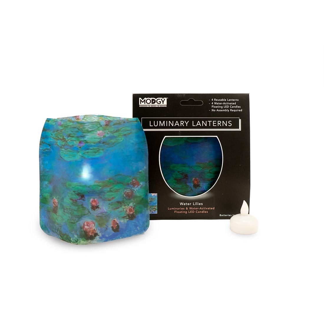 Water Lilies Expandable Luminary Set
