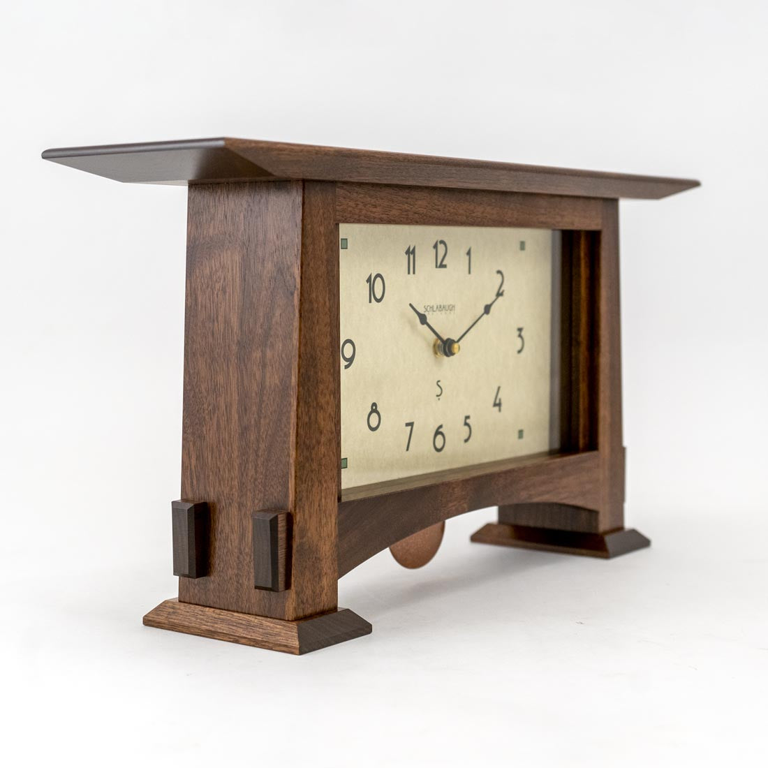 Craftsman Walnut Pendulum Clock