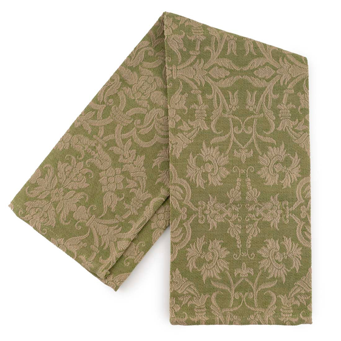 Green Imperial Jacquard Italian Linen Towel