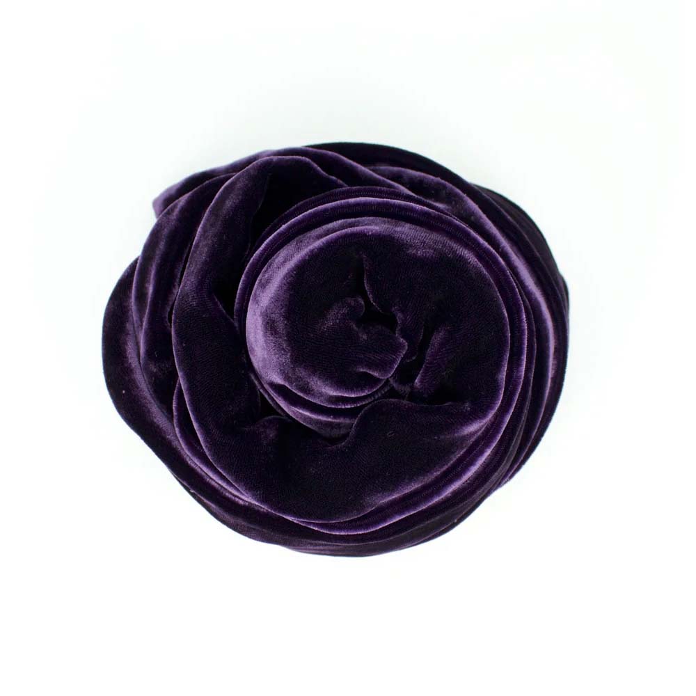 Purple Silk Velvet Shawl