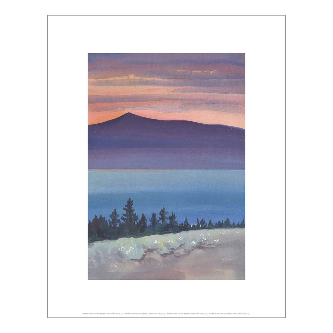 Obata Evening Glow of Mono Lake Print