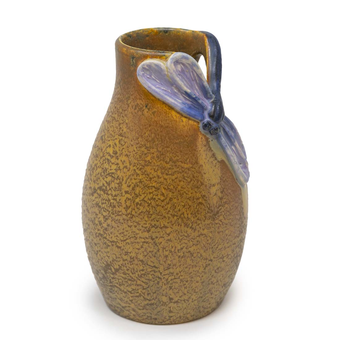 Diving Dragonfly Ceramic Vase