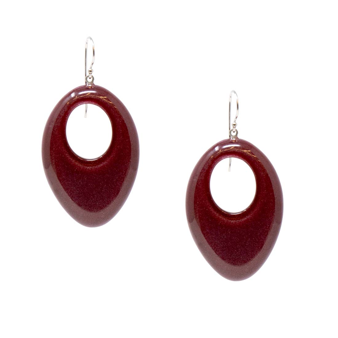 Red Statement Resin Earrings