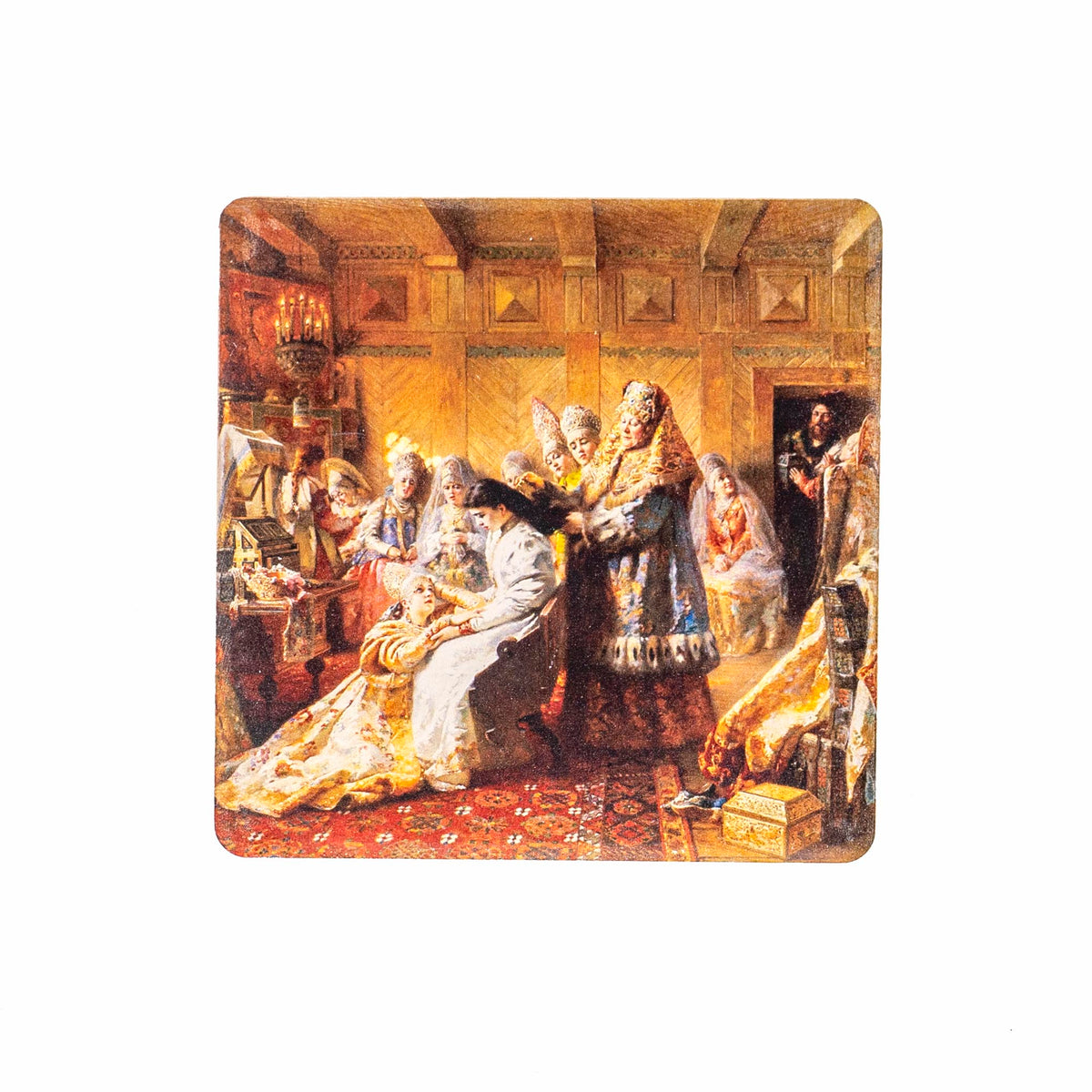 Makovsky The Russian Bride&#39;s Attire Coaster