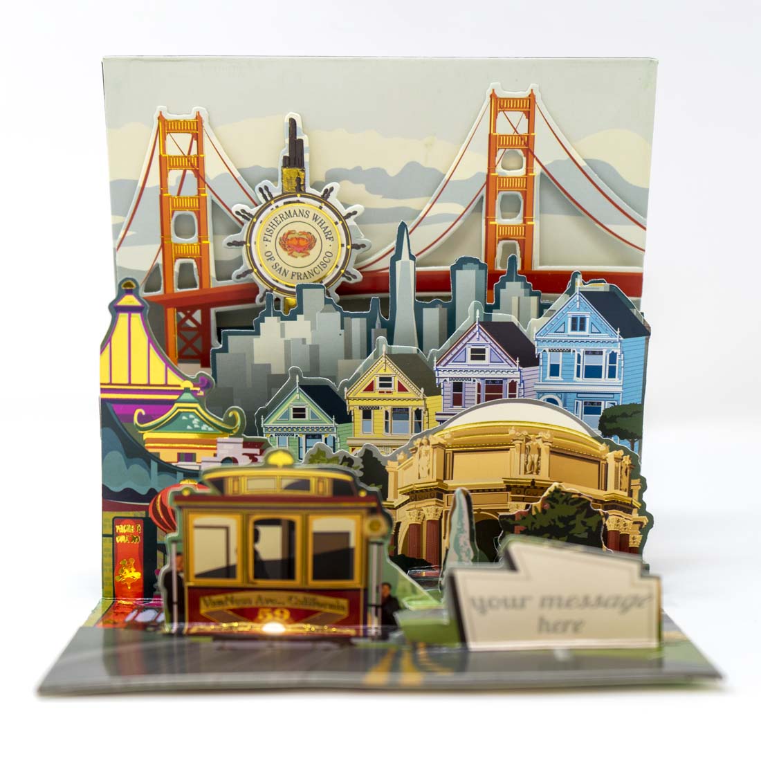 San Francisco Treasures Pop-Up Card