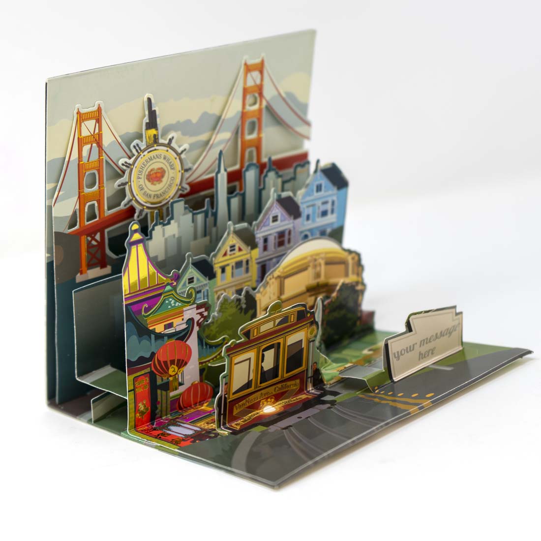 San Francisco Treasures Pop-Up Card