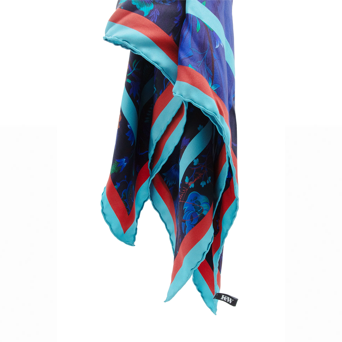 Kehinde Wiley Notes on Blue Silk Scarf