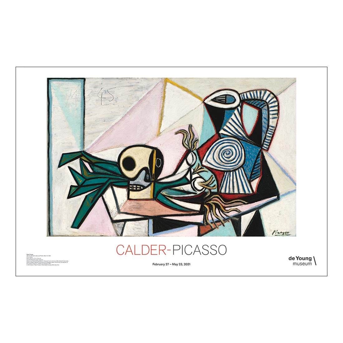 Picasso Still Life with Skull, Leeks, and Pitcher Poster