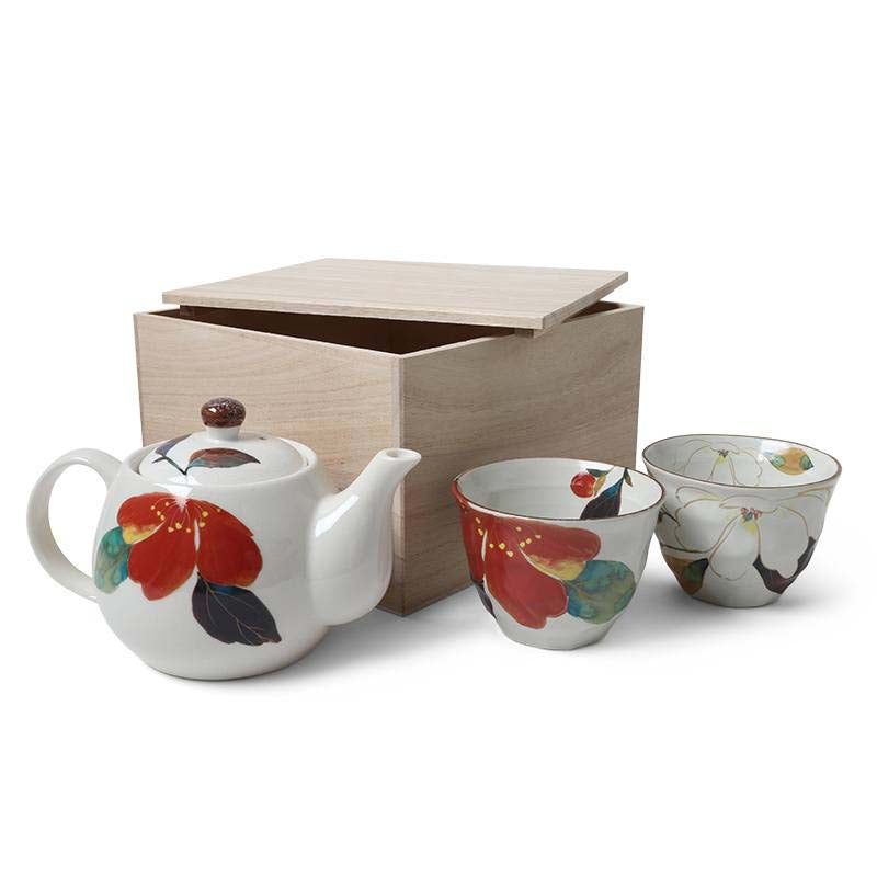 Fall Flowers Tea Set